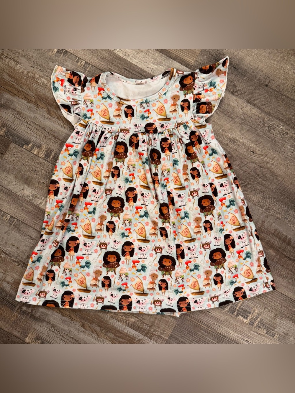 Boutique Moana Inspired Pearl Dress Girls Size 4T